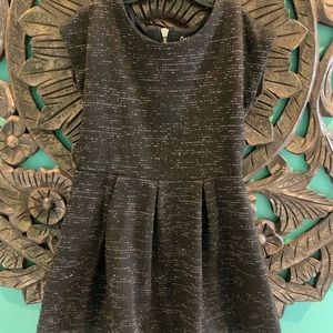 Girls Cat and Jack size 4/5 black with silver through out  dress.